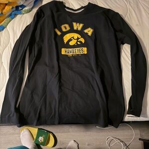 Colosseum Black and Gray Men's Long Sleeve Shirt